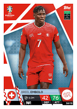 Breel Embolo Switzerland Topps Match Attax EURO 2024 #SUI15